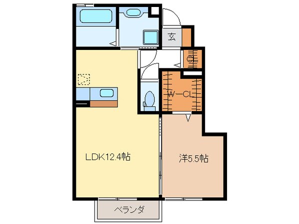 グレイスアベニュー一身田の物件間取画像